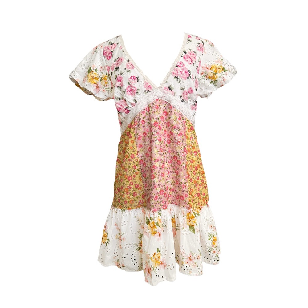 Altar’d State Patchwork Floral Dress